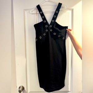 Woman's large black cocktail dress